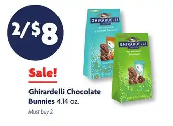 Family Dollar Ghirardelli Chocolate Bunnies offer