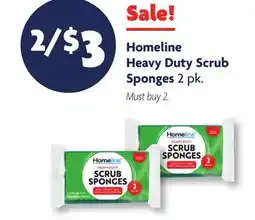 Family Dollar Homeline Heavy Duty Scrub Sponges offer