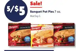 Family Dollar Banquet Pot Pies offer