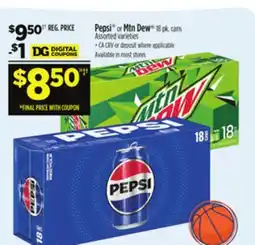 Dollar General Pepsi or Mtn Dew offer