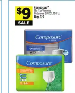 Dollar General Composure Men's or Women's Underwear S/M-XL offer