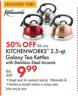 Boscov's KITCHENWORKS 2.5-qt. Galaxy Tea Kettles offer