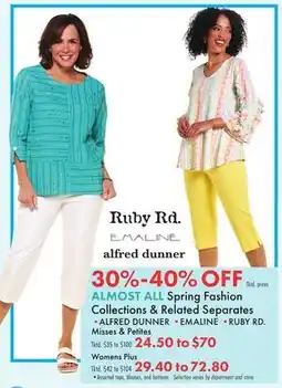 Boscov's ALMOST ALL Spring Fashion ALMOST ALL Collections Related Separates offer