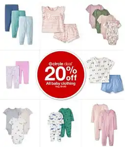 Target All baby clothing offer