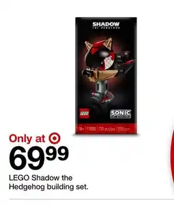 Target LEGO Shadow the Hedgehog building set offer