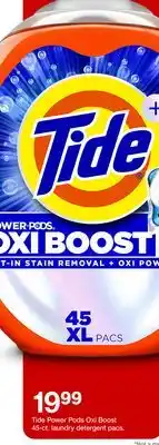 Target Tide Power Pods Oxi Boost 45-ct. laundry detergent pacs offer