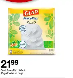 Target Glad ForceFlex 100-ct. 13-gallon trash bags offer