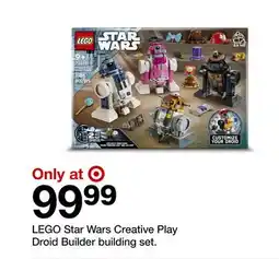 Target LEGO Star Wars Creative Play Droid Builder building set offer