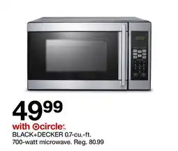 Target BLACK + DECKER 0.7-cu.-ft. 700-watt microwave offer