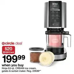 Target Ninja 0.5-qt. CREAMi ice cream, gelato & sorbet maker offer