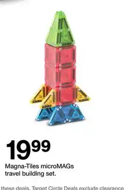 Target Magna-Tiles microMAGs travel building set offer