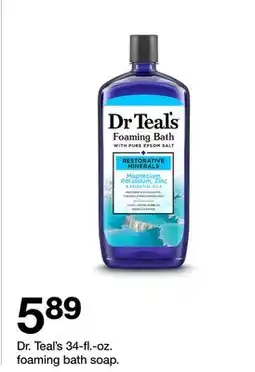 Target Dr. Teal's 34-fl.-oz. foaming bath soap offer