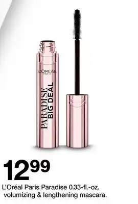 Target L' Oréal Paris Paradise 0.33-fl.-oz. volumizing lengthening mascara offer