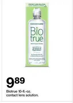 Target Biotrue 10-fl.-oz. contact lens solution offer