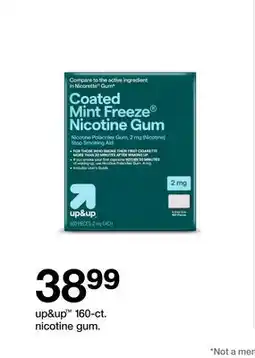 Target up & up 160-ct. nicotine gum offer