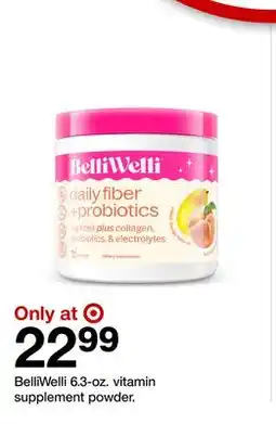 Target BelliWelli 6.3-oz. vitamin supplement powder offer