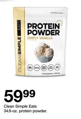 Target Clean Simple Eats 34.9-oz. protein powder offer