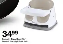 Target Ingenuity Baby Base 2-in-1 booster feeding & floor seat offer