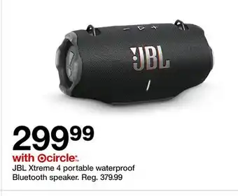 Target JBL Xtreme 4 portable waterproof Bluetooth speaker offer