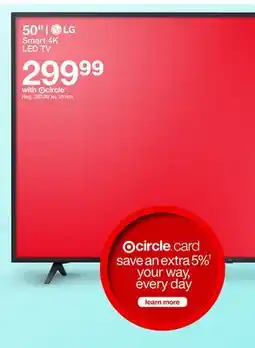 Target LG Smart 4K LED TV 50 offer