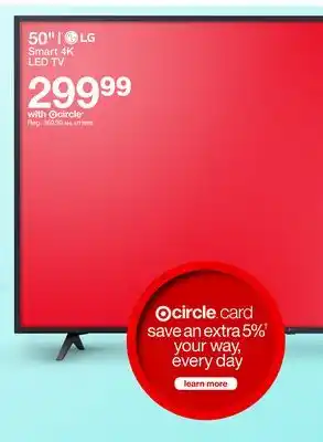 Target LG Smart 4K LED TV 50 offer