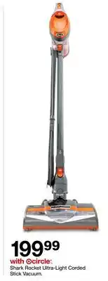 Target Shark Rocket Ultra-Light Corded Stick Vacuum offer