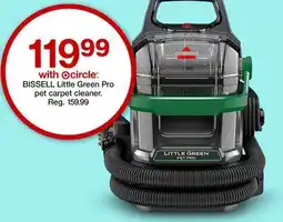 Target BISSELL Little Green Pro pet carpet cleaner offer