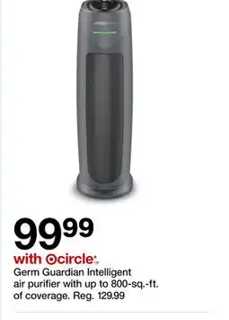 Target Germ Guardian Intelligent air purifier with up to 800-sq.-ft. of coverage offer