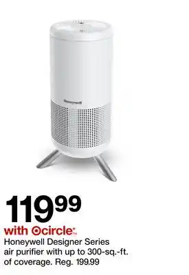 Target Honeywell Designer Series air purifier with up to 300 - sq.- ft. of coverage offer