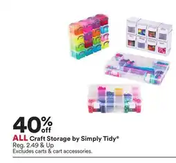 Michaels ALL craft Storage by Simply Tidy offer