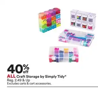 Michaels ALL craft Storage by Simply Tidy offer