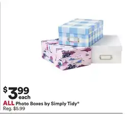 Michaels ALL Photo Boxes by Simply Tidy offer