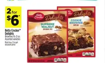 Dollar General Betty Crocker Delights Brownies offer