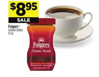 Dollar General Folgers Instant Coffee offer