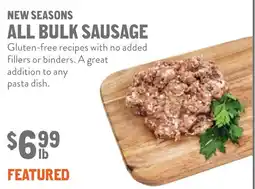 New Seasons Market New seasons all bulk sausage offer