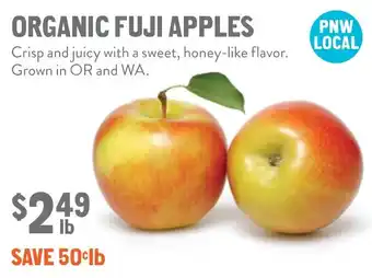 New Seasons Market Organic fuji apples offer