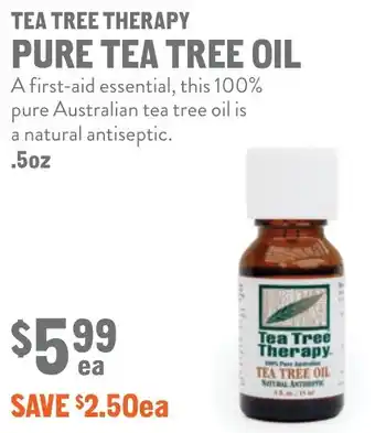 New Seasons Market Tea tree therapy pure tea tree oil offer