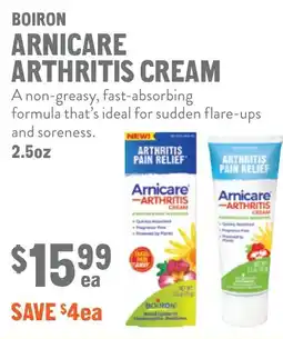 New Seasons Market Boiron arnicare arthritis cream offer