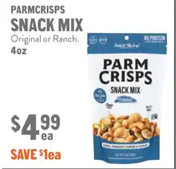 New Seasons Market Parmcrisps snack mix offer