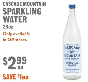 New Seasons Market Cascade mountain sparkling water offer