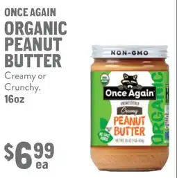 New Seasons Market Once again organic peanut butter offer