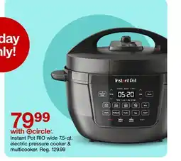 Target Instant Pot RIO wide 7.5-qt. electric pressure cooker & multicooker offer