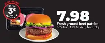 Hy-Vee Fresh ground beef patties offer