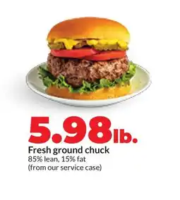 Hy-Vee Fresh ground chuck offer