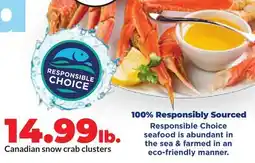 Hy-Vee Canadian snow crab clusters offer