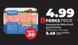 Hy-Vee Honeysuckle White fresh ground turkey offer