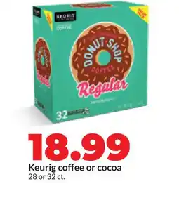 Hy-Vee Keurig coffee or cocoa offer