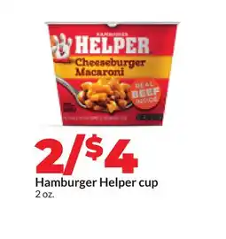 Hy-Vee Hamburger Helper cup offer