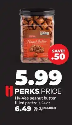 Hy-Vee Hy-Vee peanut butter filled pretzels offer