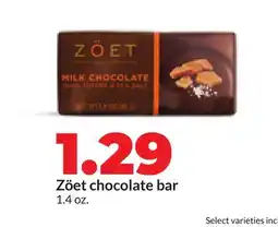 Hy-Vee Zöet chocolate bar offer